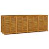 Caja De Almacenaje De Jardín Madera Maciza Acacia 280x87x104 Cm Vidaxl