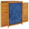 Caja De Almacenaje De Jardín Madera Maciza Acacia 280x87x104 Cm Vidaxl