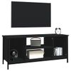 Mueble De Tv Madera Contrachapada Negro 102x35x45 Cm Vidaxl