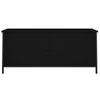 Mueble Tv Con Puertas Madera Contrachapada Negro 102x35x45 Cm Vidaxl