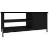 Mueble De Tv Madera Contrachapada Negro 100x40x45 Cm Vidaxl