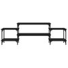 Mueble Para Tv Madera Contrachapada Negro 157x35x52 Cm Vidaxl