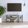 Mueble De Tv Madera Contrachapada Gris Sonoma 102x35x45,5 Cm Vidaxl