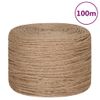 Cuerda De Yute 100 M De Longitud Y 6 Mm De Grosor Vidaxl