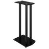 Soportes De Altavoces 2 Uds Vidrio Templado Negro 3 Pilares Vidaxl