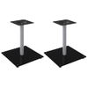 Soportes De Altavoces 2 Uds Vidrio Templado Plata Negro 1 Pilar Vidaxl