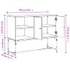 Aparador De Madera De Ingeniería Negro 100x40x79,5 Cm Vidaxl