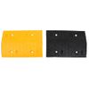 Badén De Velocidad 2 Uds Caucho Amarillo Y Negro 97x32,5x4 Cm Vidaxl