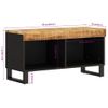 Mueble De Tv Madera Maciza De Mango 85x33x43,5 Cm Vidaxl