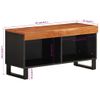 Mueble De Tv Madera Maciza De Acacia 85x33x43,5 Cm Vidaxl