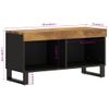 Mueble De Tv Madera Maciza De Mango 85x33x43,5 Cm Vidaxl