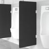 Panel Privacidad Urinario Pared Vidrio Templado Negro 90x40 Cm Vidaxl