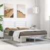 Estructura De Cama De Metal Con Cabecero Blanca 140x190 Cm Vidaxl