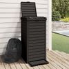 Cubo De Basura De Exterior Polipropileno Negro 41x41x86 Cm Vidaxl