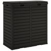 Cubo De Basura De Exterior Polipropileno Negro 78x41x86 Cm Vidaxl