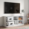 Mueble Para Tv Madera Contrachapada Blanco 102x35,5x47,5 Cm Vidaxl