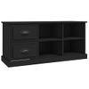 Mueble De Tv Madera Contrachapada Negro 102x35,5x47,5 Cm Vidaxl