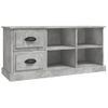 Mueble De Tv Madera Contrachapada Gris Hormigón 102x35,5x47,5cm Vidaxl