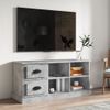 Mueble De Tv Madera Contrachapada Gris Hormigón 102x35,5x47,5cm Vidaxl