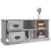 Mueble De Tv Madera Contrachapada Gris Hormigón 102x35,5x47,5cm Vidaxl