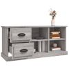 Mueble De Tv Madera Contrachapada Gris Sonoma 102x35,5x47,5 Cm Vidaxl