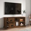 Mueble De Tv Madera Contrachapada Marrón Roble 102x35,5x47,5 Cm Vidaxl