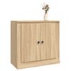 Aparador De Madera Contrachapada Roble Sonoma 70x35,5x67,5 Cm Vidaxl