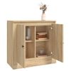 Aparador De Madera Contrachapada Roble Sonoma 70x35,5x67,5 Cm Vidaxl