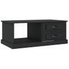 Mesa De Centro Madera Contrachapada Negro 90x50x35 Cm Vidaxl