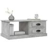 Mesa De Centro Madera Contrachapada Gris Hormigón 90x50x35 Cm Vidaxl