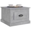 Mesa De Centro Madera Contrachapada Gris Hormigón 50x50x35 Cm Vidaxl