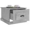 Mesa De Centro Madera Contrachapada Gris Hormigón 50x50x35 Cm Vidaxl