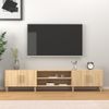 Mueble Para Tv Madera Contrachapada Roble Sonoma 180x31,5x40 Cm Vidaxl