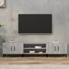 Mueble Para Tv Madera Contrachapada Gris Sonoma 180x31,5x40 Cm Vidaxl