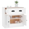 Aparador De Madera Contrachapada Blanco 70x35,5x67,5 Cm Vidaxl