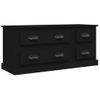 Mueble Para Tv Madera Contrachapada Negro 100x35,5x45 Cm Vidaxl