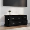 Mueble Para Tv Madera Contrachapada Negro 100x35,5x45 Cm Vidaxl