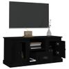 Mueble Para Tv Madera Contrachapada Negro 100x35,5x45 Cm Vidaxl