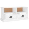 Mueble Para Tv Madera Contrachapada Blanco 93x35,5x45 Cm Vidaxl