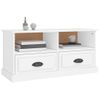 Mueble Para Tv Madera Contrachapada Blanco 93x35,5x45 Cm Vidaxl