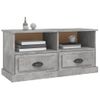 Mueble De Tv Madera Contrachapada Gris Hormigón 93x35,5x45 Cm Vidaxl