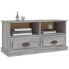 Mueble Para Tv Madera Contrachapada Gris Sonoma 93x35,5x45 Cm Vidaxl