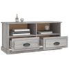 Mueble Para Tv Madera Contrachapada Gris Sonoma 93x35,5x45 Cm Vidaxl