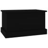 Baúl De Almacenaje Madera Contrachapada Negro 50x30x28 Cm Vidaxl