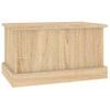 Baúl Almacenaje Madera Contrachapada Roble Sonoma 50x30x28 Cm Vidaxl