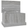 Baúl Almacenaje Madera Contrachapada Gris Sonoma 50x30x28 Cm Vidaxl