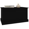 Baúl De Almacenaje Madera Contrachapada Negro 70x40x38 Cm Vidaxl