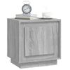 Mesitas De Noche 2 Uds Madera Contrachapada Gris 44x35x45 Cm Vidaxl