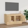 Mueble Para Tv Madera Contrachapada Roble Sonoma 80x35x45 Cm Vidaxl