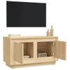 Mueble Para Tv Madera Contrachapada Roble Sonoma 80x35x45 Cm Vidaxl